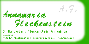annamaria fleckenstein business card